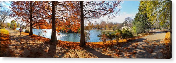 Autumn Acrylic Print featuring the photograph A Gorgeous Autumn Day at Centennial Park by Marcus Jones