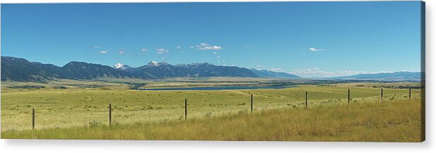 Montana Acrylic Print featuring the photograph Montana Roadside Panorama by Sean Hannon