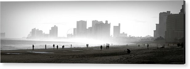 Sunset Acrylic Print featuring the photograph Sunset on Myrtle Beach by Allen Carroll