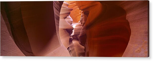 Antelope Canyon Acrylic Print featuring the photograph Canyon Walls by Tom Cuccio