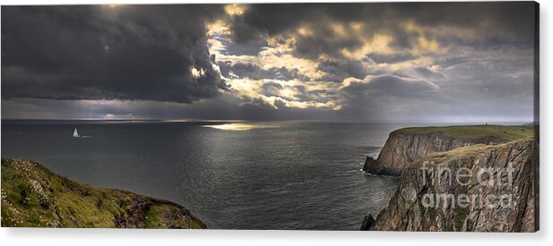 Seascape Acrylic Print featuring the photograph Mull of Galloway by Kype Hills