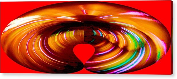 Abstract Acrylic Print featuring the photograph Love by Carolyn Repka