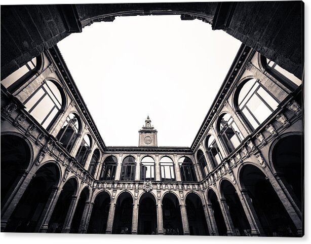 Piazza Santo Stefano Acrylic Print featuring the photograph Architecture in Bologna by Pedro Nunez