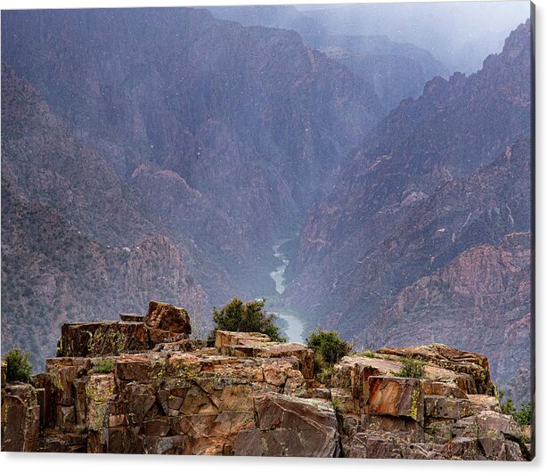 Black Canyon Acrylic Print featuring the photograph Black Canyon of the Gunnison No. 1 by Al White