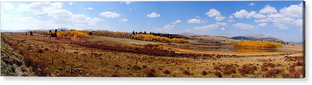 Panorama Acrylic Print featuring the photograph Just North of Fairplay Colorado I by Lanita Williams