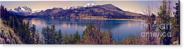 Alpine Acrylic Print featuring the photograph June Lake Panorama by Joe Lach
