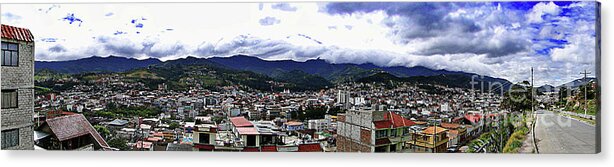 Loja Acrylic Print featuring the photograph Loja, Ecuador Panorama by Al Bourassa