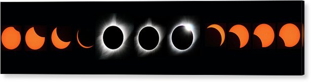Eclipse Acrylic Print featuring the photograph The Phase of an Eclipse - Straight by Matt Swinden