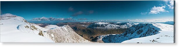 Scenics Acrylic Print featuring the photograph Lake District Striding Edge Helvellyn #1 by Fotovoyager