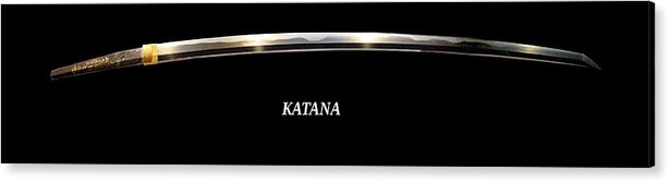 Katana Acrylic Print featuring the digital art Katana by Robert Bissett