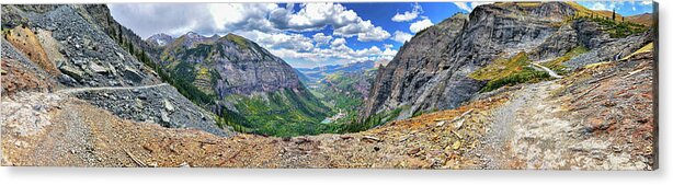 Telluride Acrylic Print featuring the photograph October 2020 Telluride from Black Bear by Alain Zarinelli