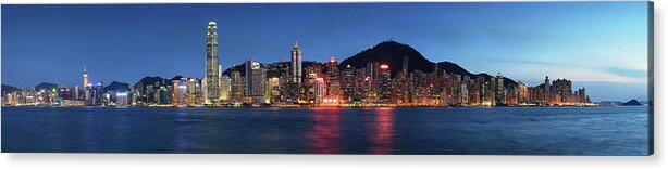 Tranquility Acrylic Print featuring the photograph Victoria Harbour #1 by Eugenelimphotography.com