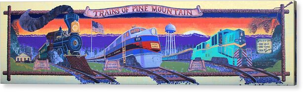 8131 Acrylic Print featuring the photograph Trains of Pine Mountain #2 by Gordon Elwell