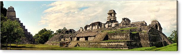 Palenque Acrylic Print featuring the photograph Palenque Panorama Unframed by Weston Westmoreland