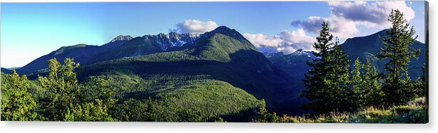 Panoramic Acrylic Print featuring the photograph Buttermilk Butte by Tim Dussault