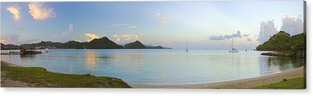 St Lucia Acrylic Print featuring the photograph Panoramic1- St Lucia by Chester Williams