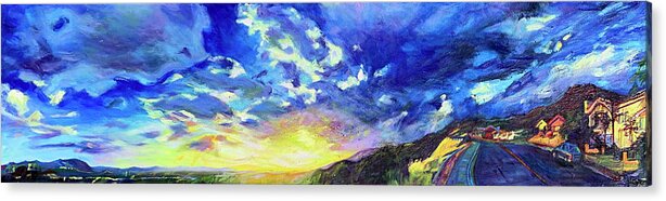 Landscape Acrylic Print featuring the painting Glory by Bonnie Lambert