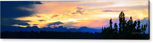 Sunset Acrylic Print featuring the photograph Colorado Sunset by Gary Mosman