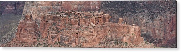 Rock Formation Hopi Point Grand Canyon National Park Landscape Stone Sandstone Erosion Acrylic Print featuring the photograph Rock Formation below Hopi Point by Gregory Scott