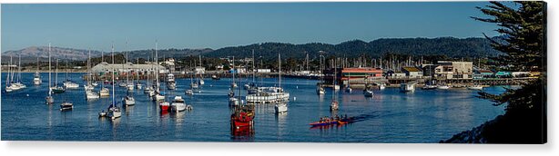 Panoramic Acrylic Print featuring the photograph Monterey Day by Derek Dean