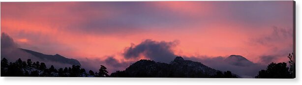 Sunset Acrylic Print featuring the photograph After Sunset - Panorama by Shane Bechler