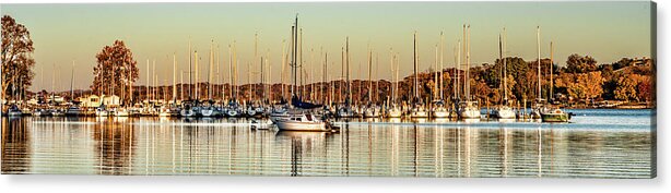 Cove At Sunset Acrylic Print featuring the photograph Cove at Sunset Large by Sharon Popek