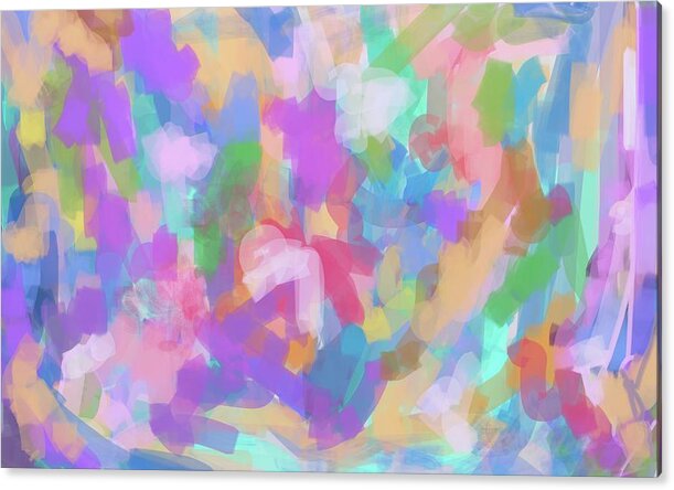 Abstract Acrylic Print featuring the painting Fantasia in Open G by Naomi Jacobs