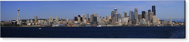 3scape Acrylic Print featuring the photograph Seattle Panoramic by Adam Romanowicz