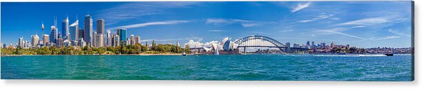 Sydney Acrylic Print featuring the photograph Sydney Harbour Skyline 1 by Az Jackson