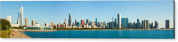 Chicago Skyline Acrylic Print featuring the photograph Chicago Lake Front #1 by Semmick Photo