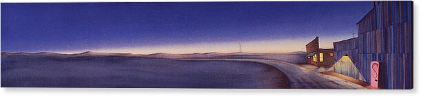 Great Plains Art Acrylic Print featuring the painting Tiwlight On The Central Plains II by Scott Kirby