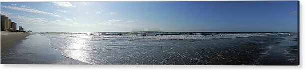Pan Acrylic Print featuring the photograph Myrtle Beach Panoramic by Cathy Harper