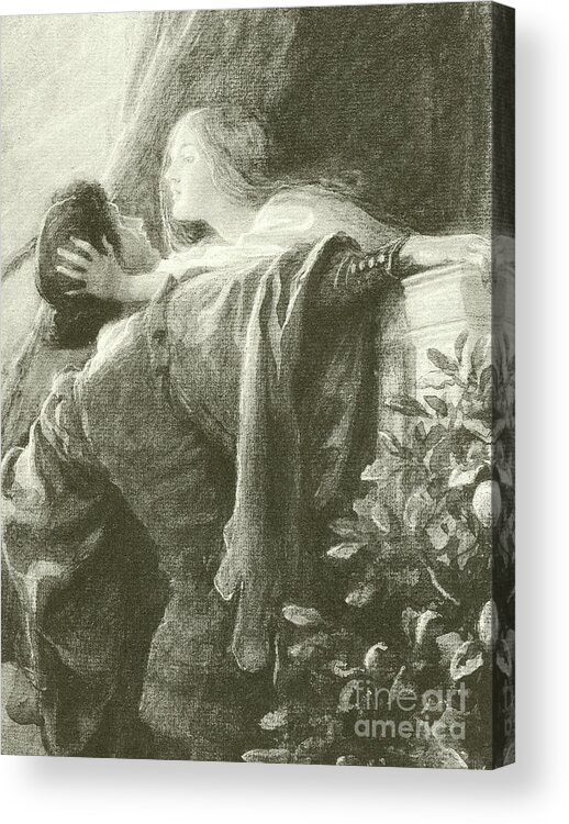 Romeo And Juliet Acrylic Print By Frank Dicksee