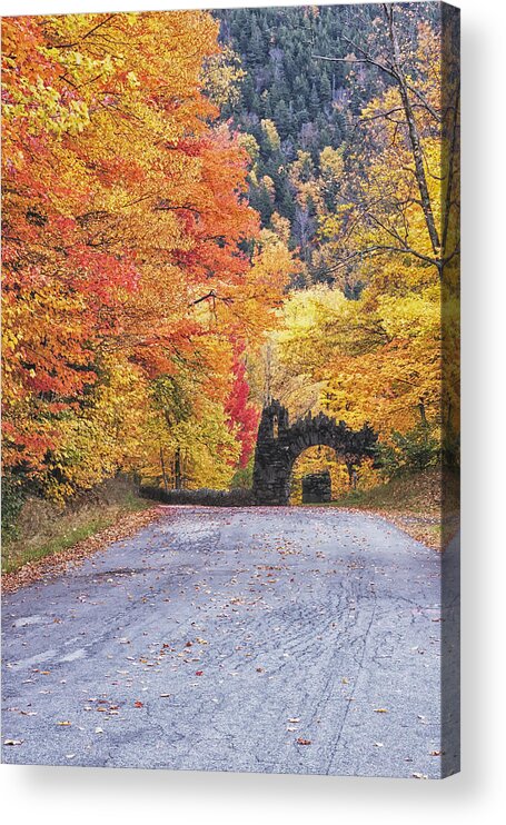 Dixville Notch New Hampshire Acrylic Print featuring the photograph Balsams Road by Tom Singleton