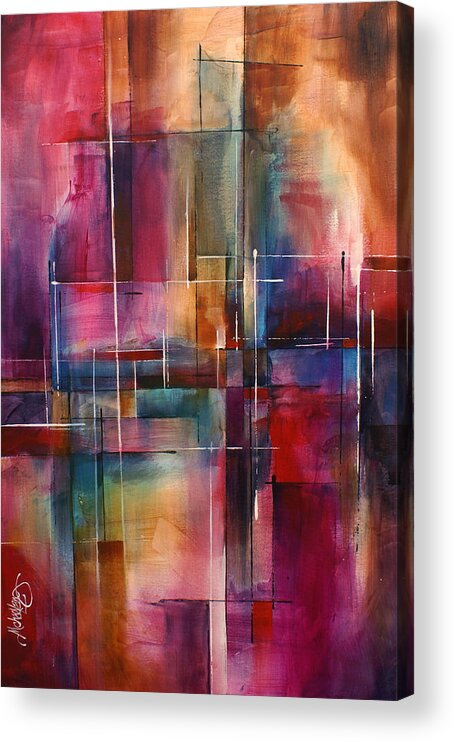 Abstract Acrylic Print featuring the painting ' City Limits ' by Michael Lang