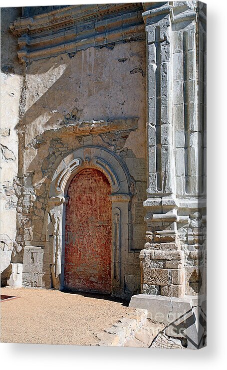 Mission Acrylic Print featuring the photograph 0328 Mission at San Juan Capistrano by Steve Sturgill