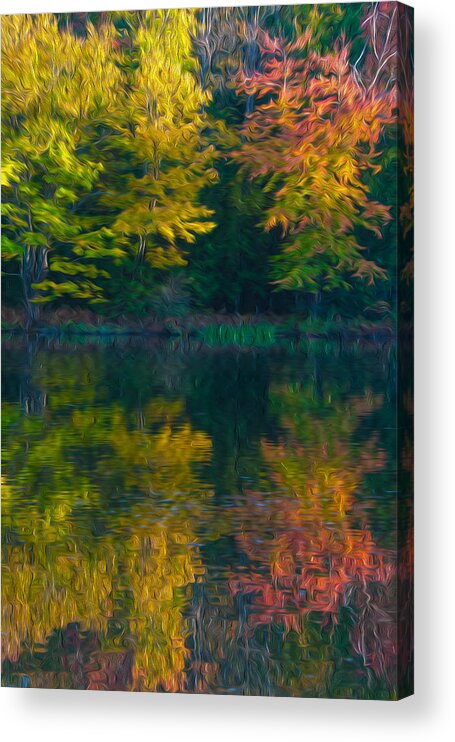 Brenda Acrylic Print featuring the photograph Blazing Water #1 by Brenda Jacobs