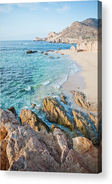 Water's Edge Acrylic Print featuring the photograph Chilino Bay #1 by Christopher Kimmel