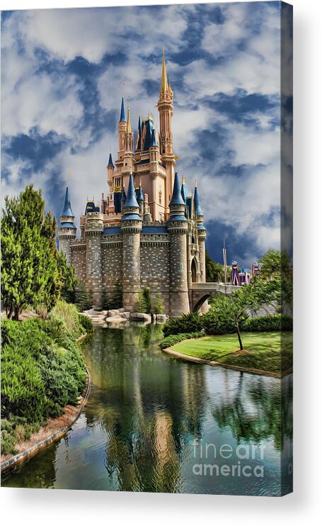Snow White Acrylic Print featuring the photograph Cinderella Castle II #1 by Lee Dos Santos