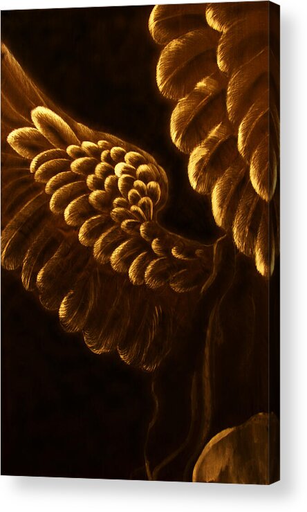 Giorgio Acrylic Print featuring the painting Coming Out of the Darkness by Giorgio Tuscani