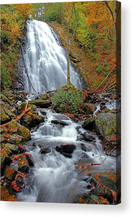 Waterfall Acrylic Print featuring the photograph Crabtree Falls by Alan Lenk