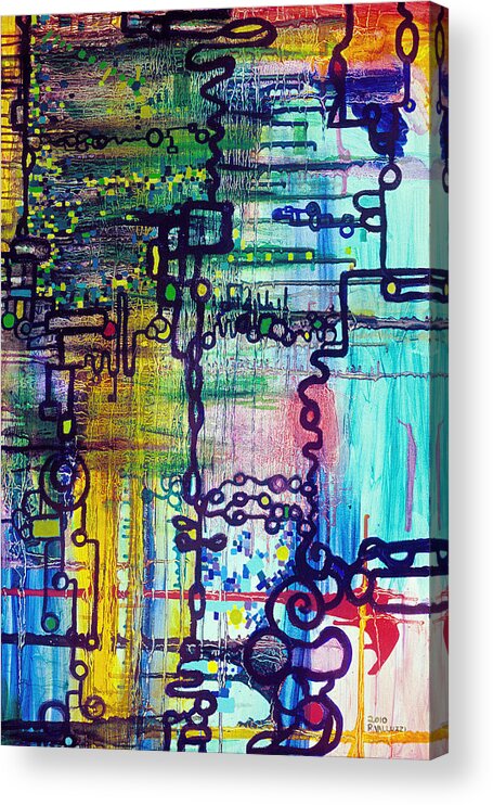 Order Acrylic Print featuring the painting Emergent Order by Regina Valluzzi