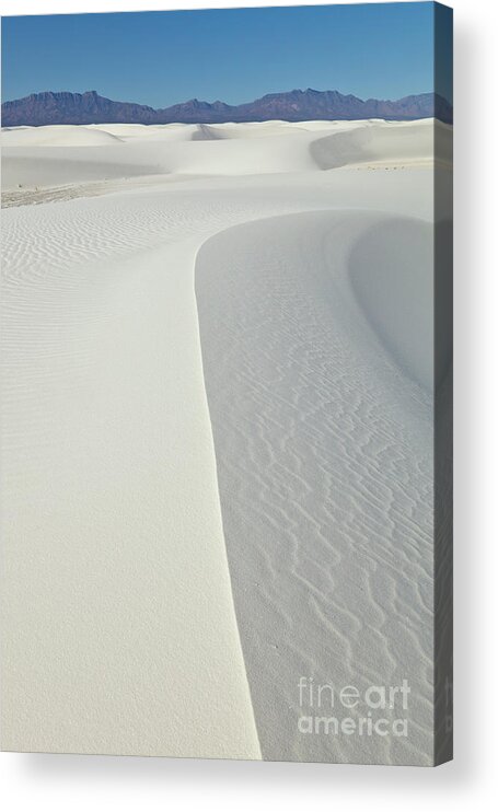 00559178 Acrylic Print featuring the photograph Gypsum Dunes In White Sands by Yva Momatiuk John Eastcott