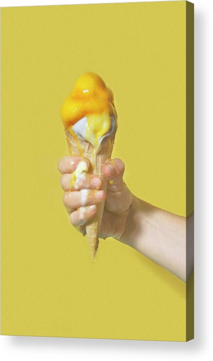 Melting Acrylic Print featuring the photograph Ice-cream #1 by All Kind Of Things In Photo