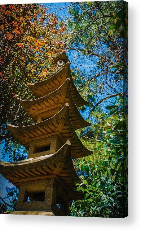 Asia Acrylic Print featuring the photograph Japanese shrine in the garden #1 by Sarit Sotangkur