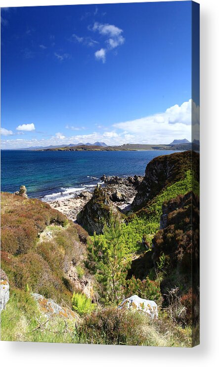 Scotland Acrylic Print featuring the photograph Little Gruinard Bay in the scottish highlands #1 by Ollie Taylor