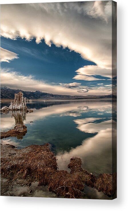 Lake Acrylic Print featuring the photograph Mono Lake #1 by Cat Connor