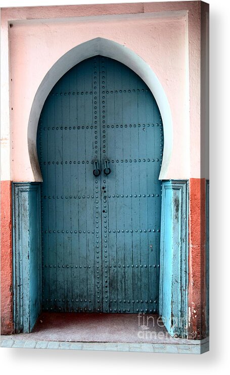 Door Acrylic Print featuring the photograph Moroccan Door #1 by Sophie Vigneault