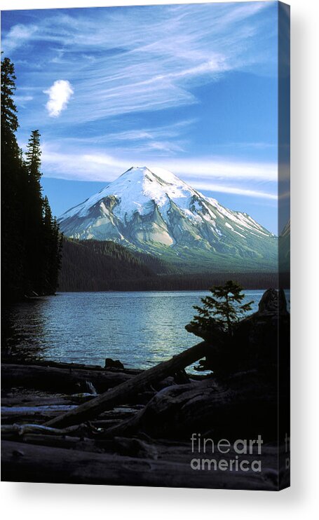 Mount St. Helens Acrylic Print featuring the photograph Mount St. Helens And Spirit Lake #1 by Thomas & Pat Leeson