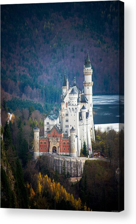 Castle Acrylic Print featuring the photograph Neuschwanstein Castle #1 by Ryan Wyckoff